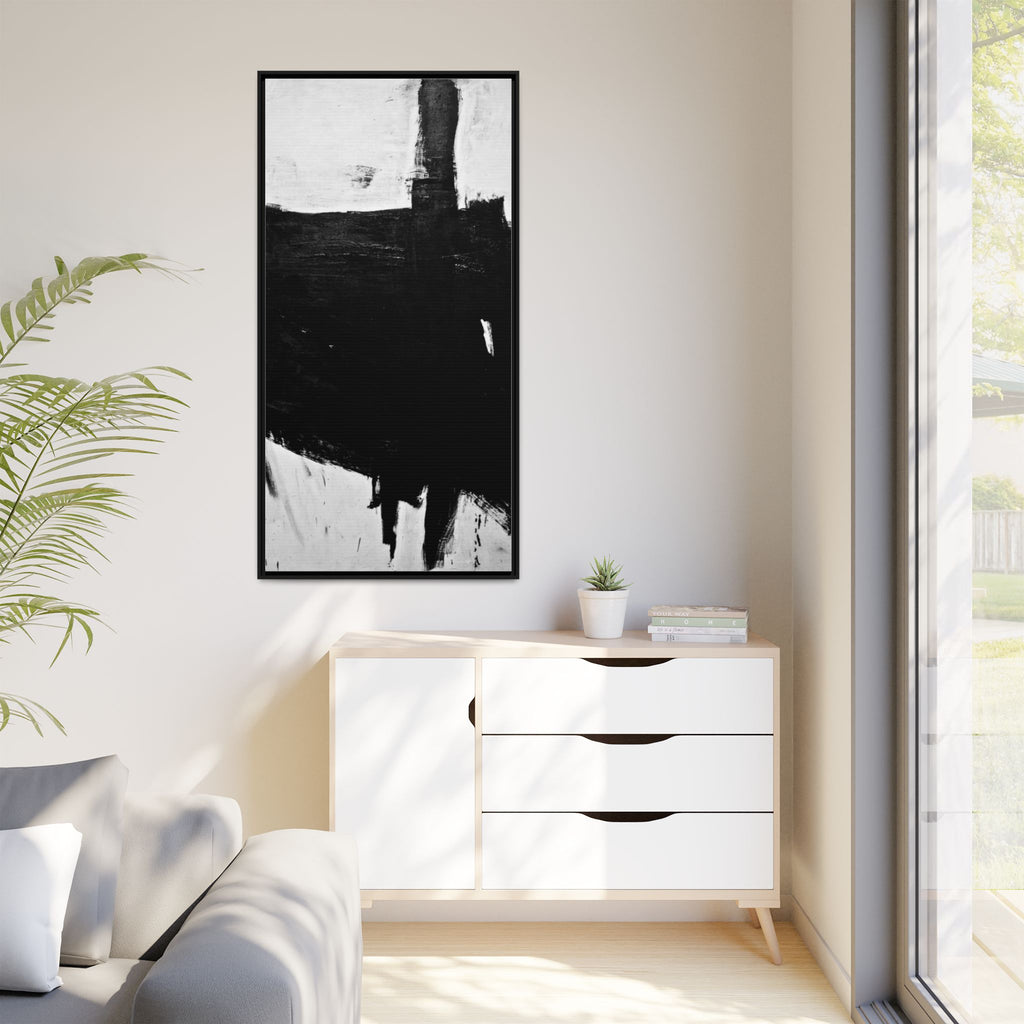 Sabra by Franz Kline Abstract Matte Canvas Framed Wall Art Print