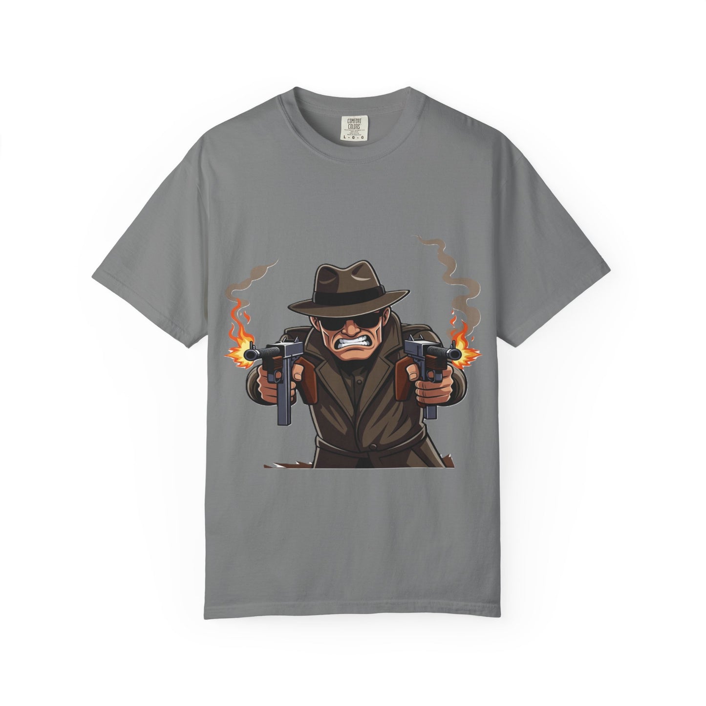 Vintage Gangster Shooter T-Shirt – Retro Mobster Graphic Tee