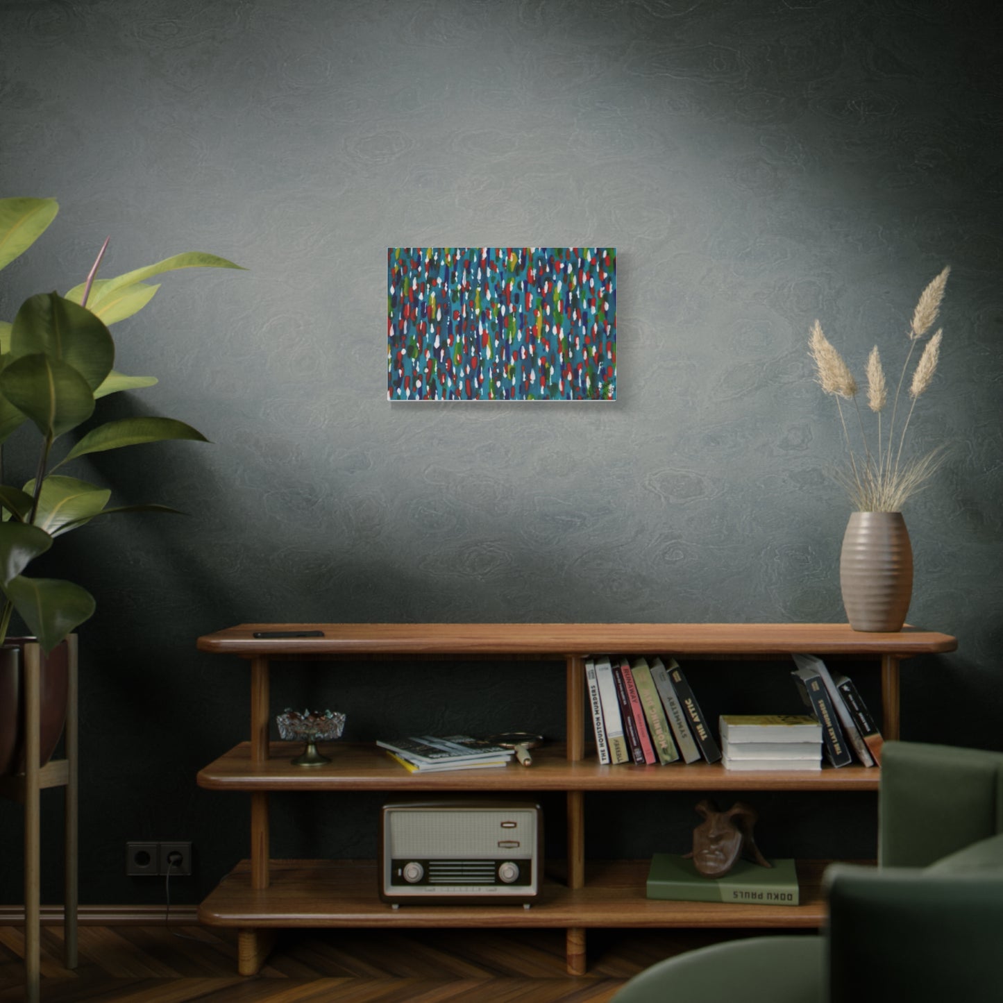 Colours Of The Soul Reflecting On Water by Ariel Chavarro Avila Matte Canvas Wall Art
