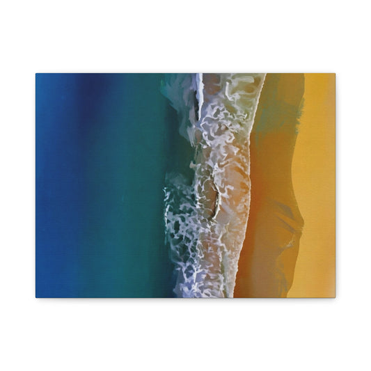 Coastal Waves Matte Canvas Print — Ocean Beach Wall Art