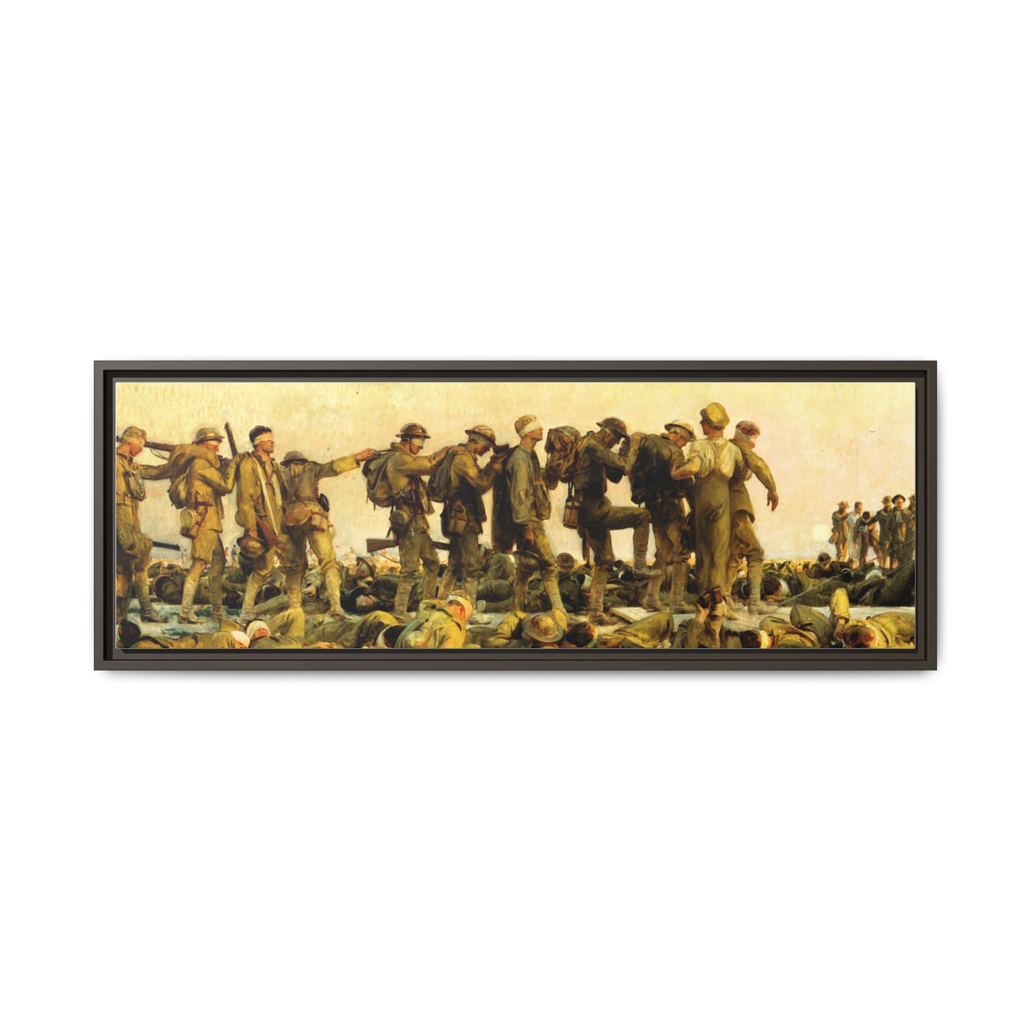 Gassed by John Singer Sargent (RA) Framed Matte Canvas Print