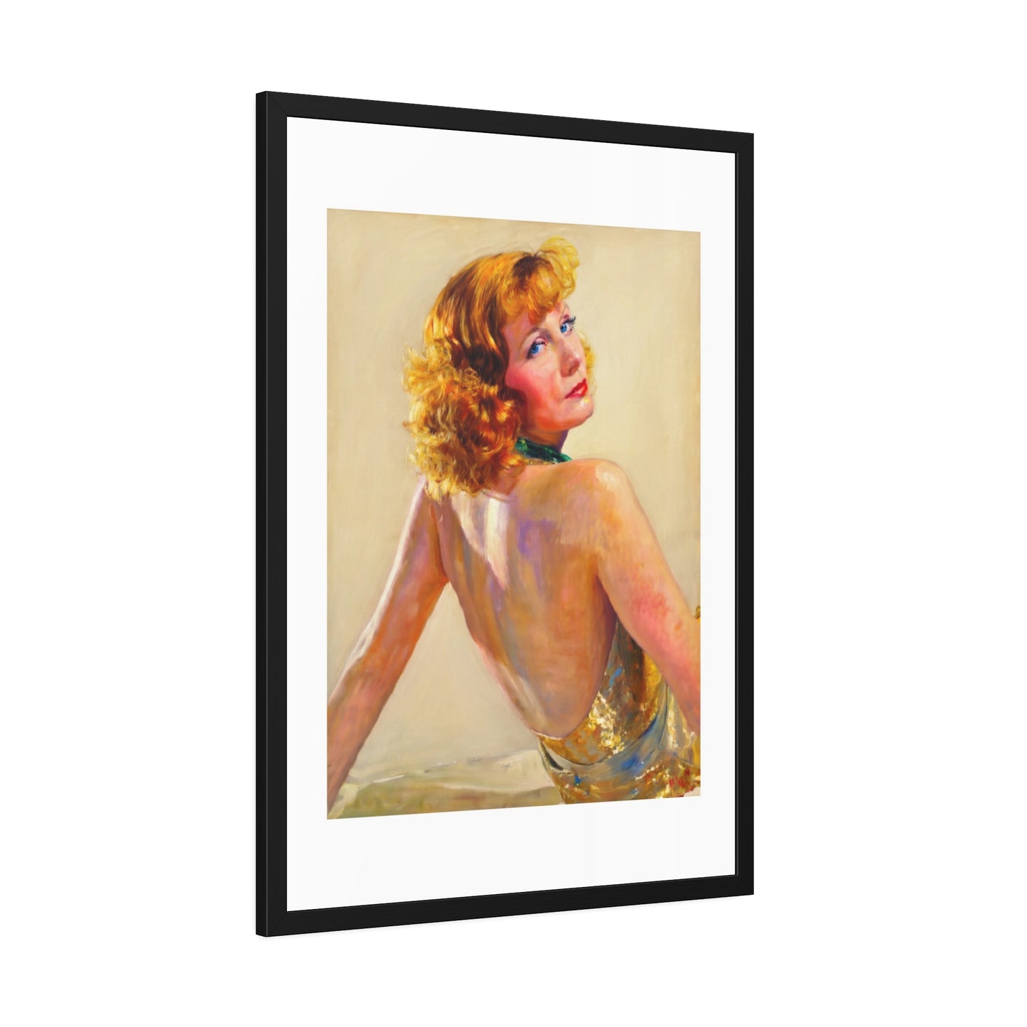 Greta Garbo Framed Paper Posters