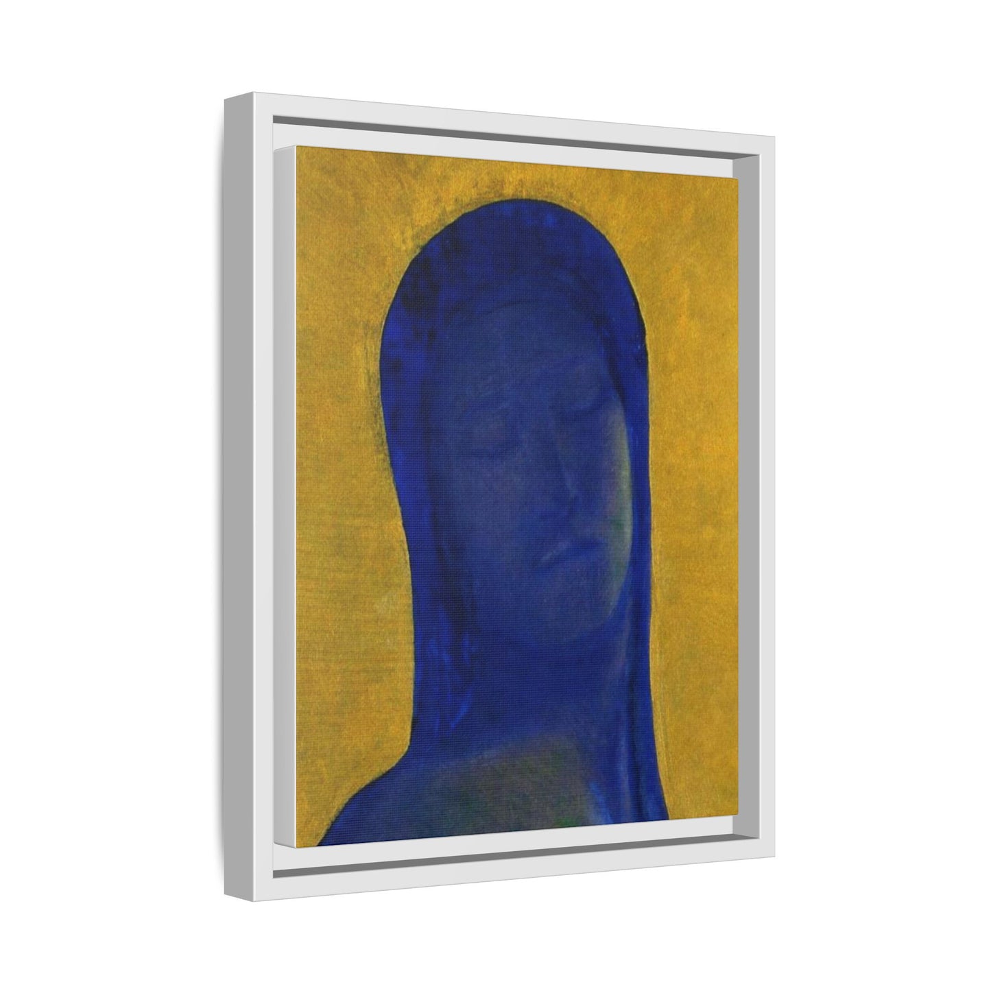 Closed Eyes by Odilon Redon Framed Matte Canvas Wall Art Print