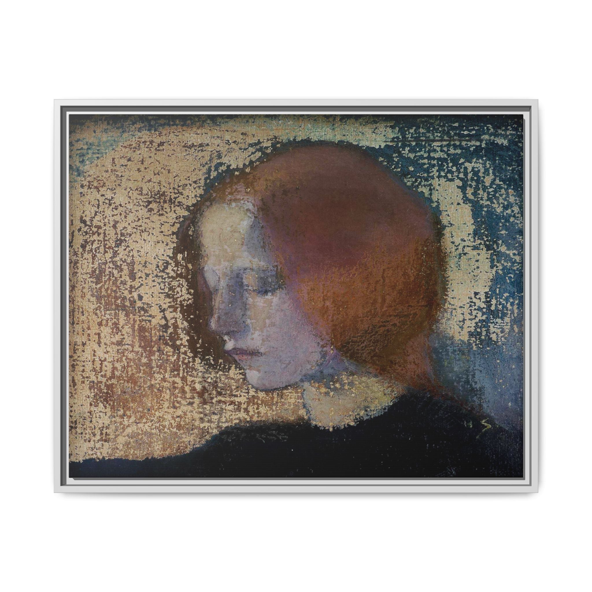 Fragment by Helena Schjerfbeck Framed Matte Canvas Art Print