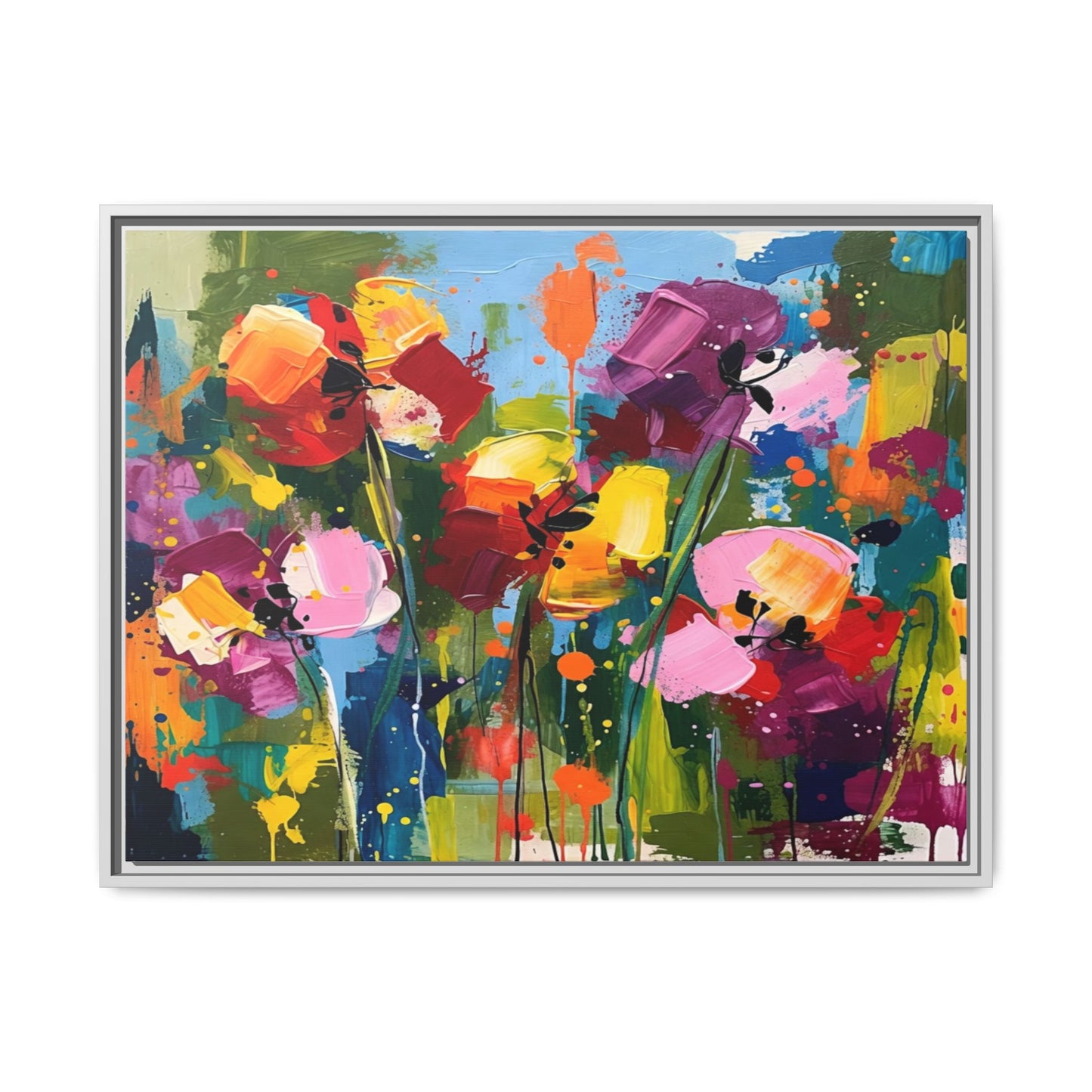Matte Canvas, Framed (Multi-color)