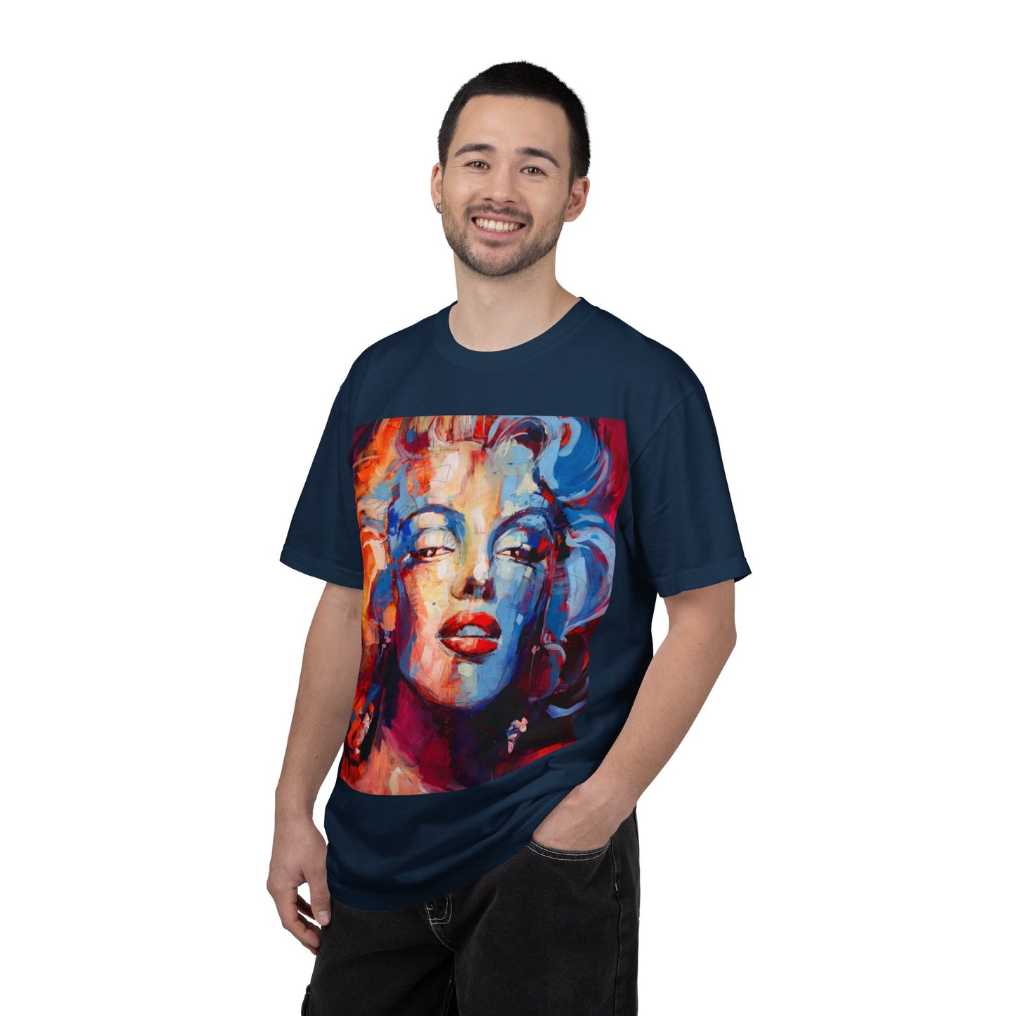 Artistic Pop Portrait T-Shirt — Colorful Marilyn-Inspired Graphic Tee