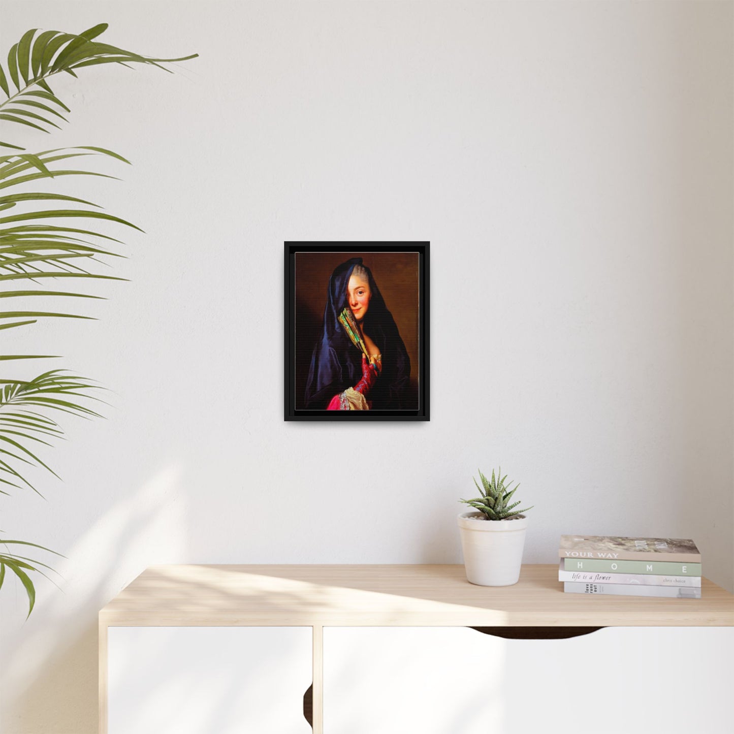 Framed Matte Canvas Wall Art — Classical Portrait Print