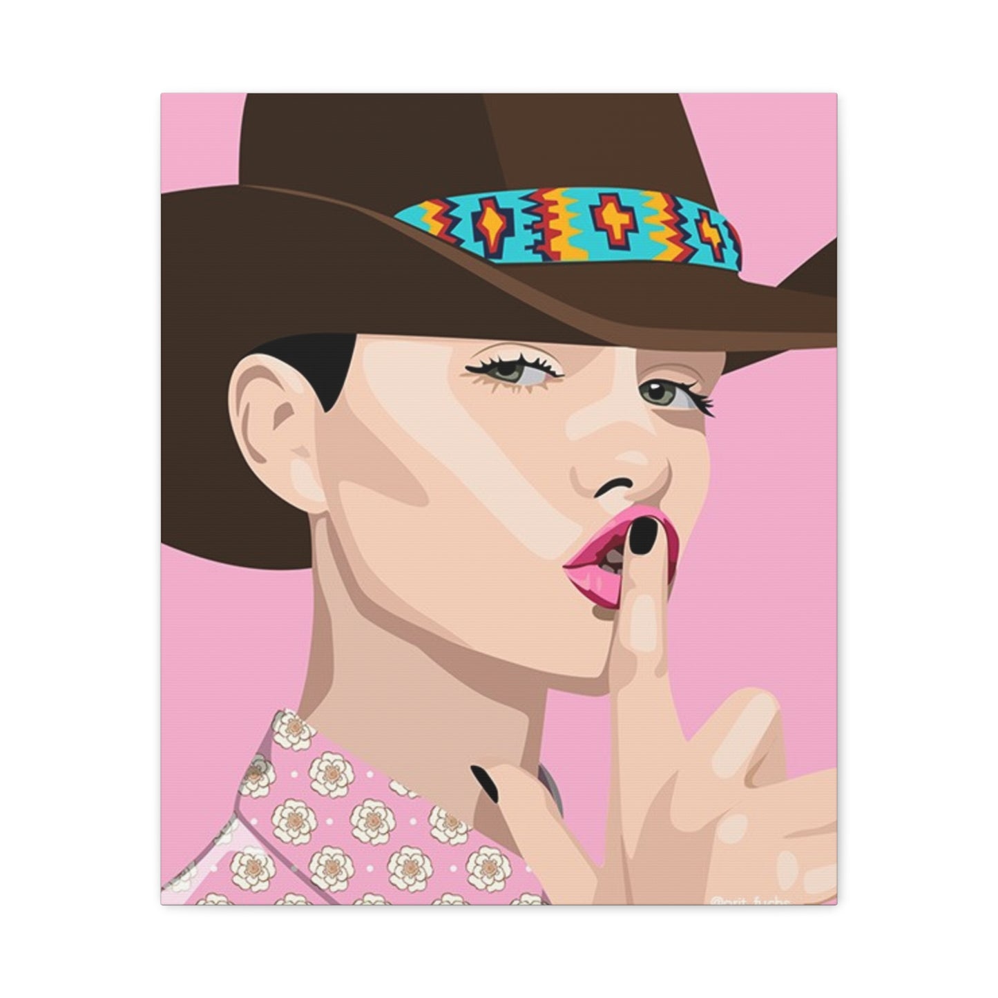 Vivid 63 by Orit Fuchs Canvas Wall Art Matte Stretched