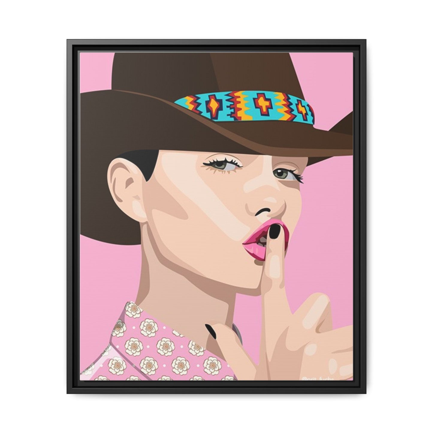 Vivid 63 by Orit Fuchs Matte Framed Canvas Wall Art