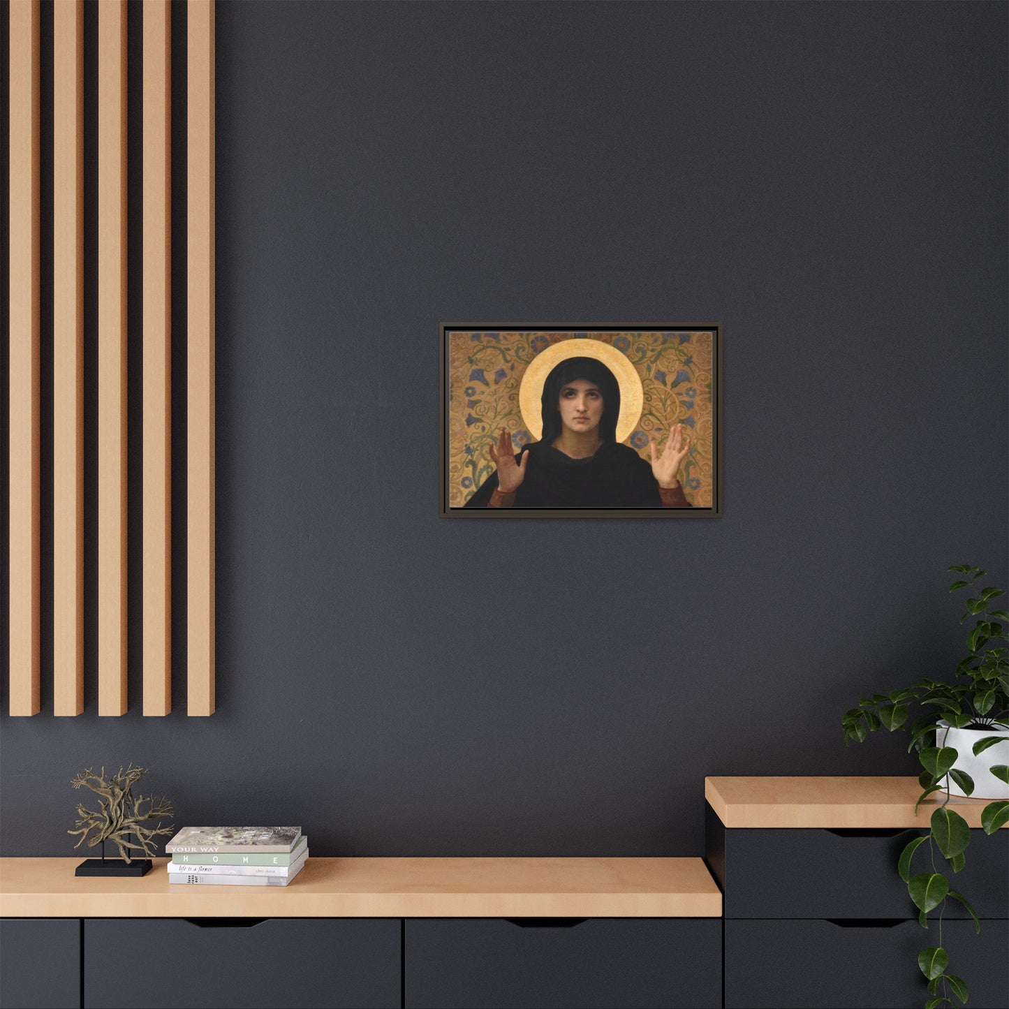 La Vierge consolatrice by William Adolphe Bouguereau Framed Matte Canvas Wall Art
