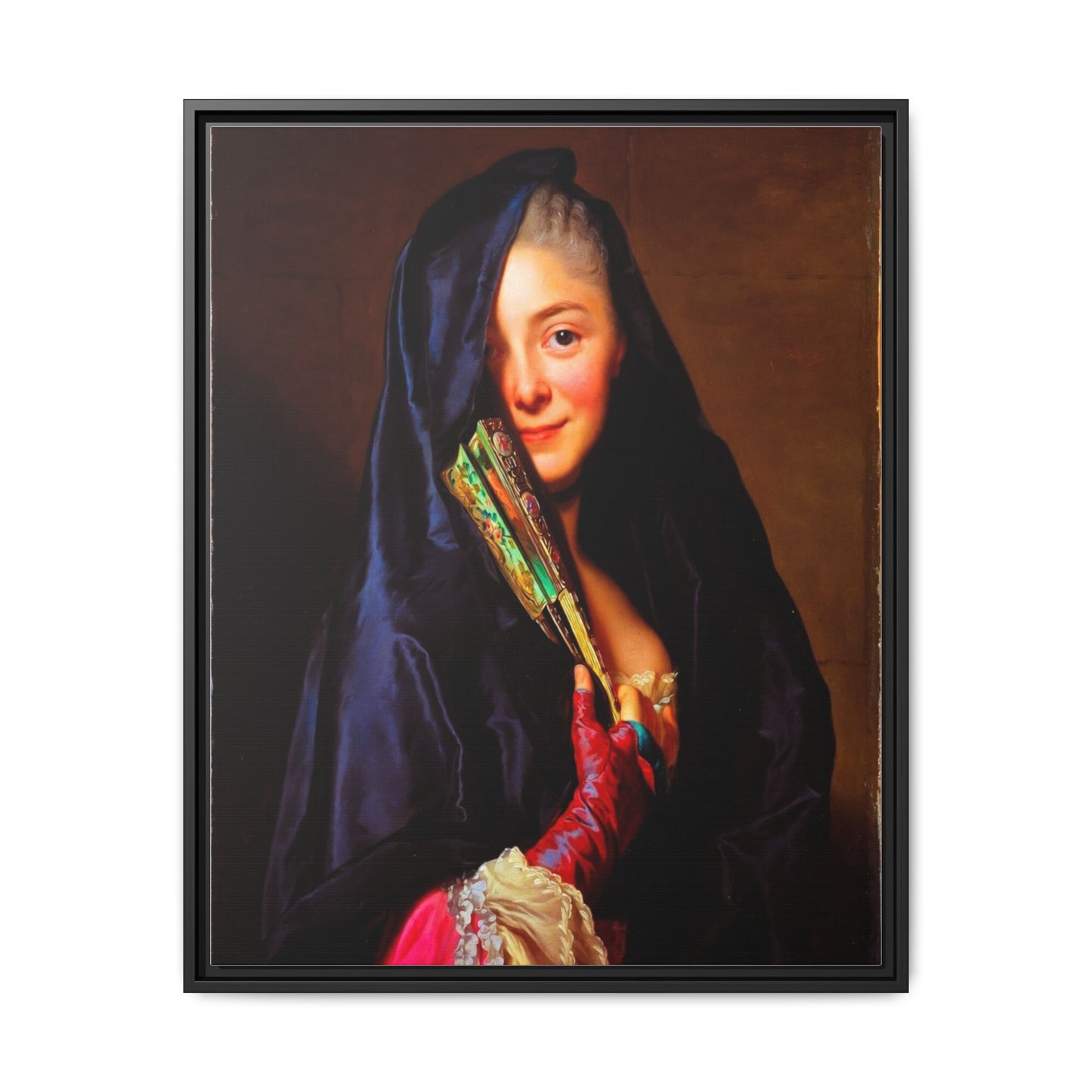 Framed Matte Canvas Wall Art — Classical Portrait Print