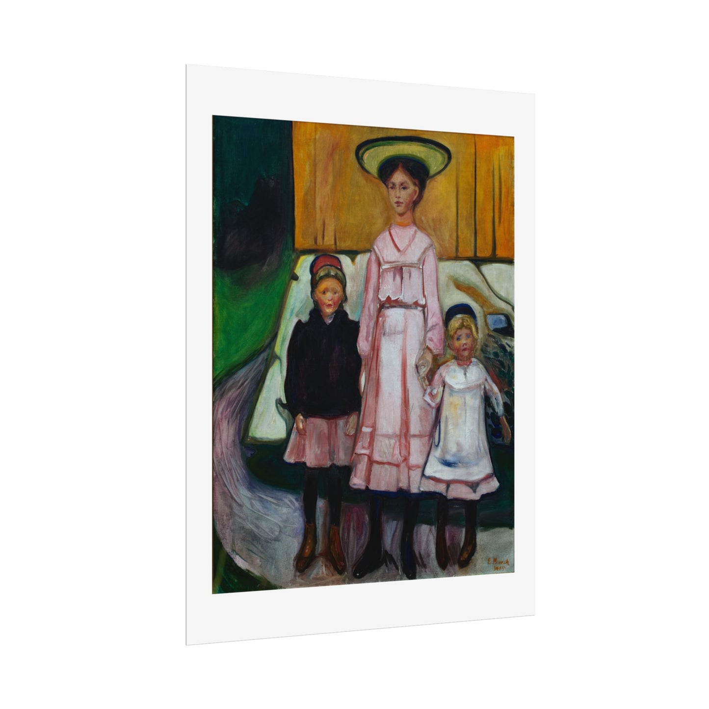 Three Children Thielska by Edvard Munch Wall Art Print