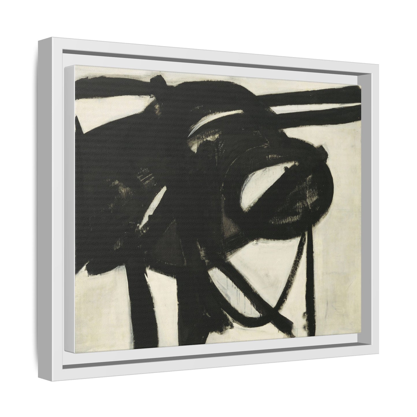 Chief by Franz Kline Abstract Matte Canvas Framed Wall Art