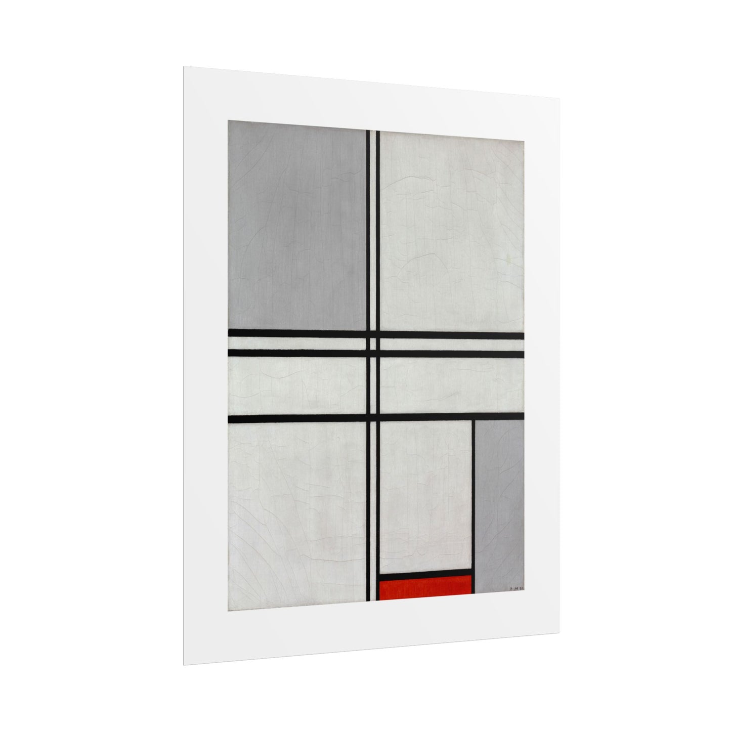 Composition (No. 1) by Piet Mondrian Abstract  Wall Art Print