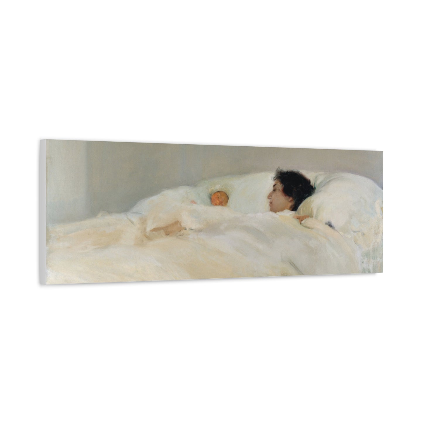 Mother by Joaquin Sorolla y Bastida Art Canvas Print — Serene Nursery Wall Decor