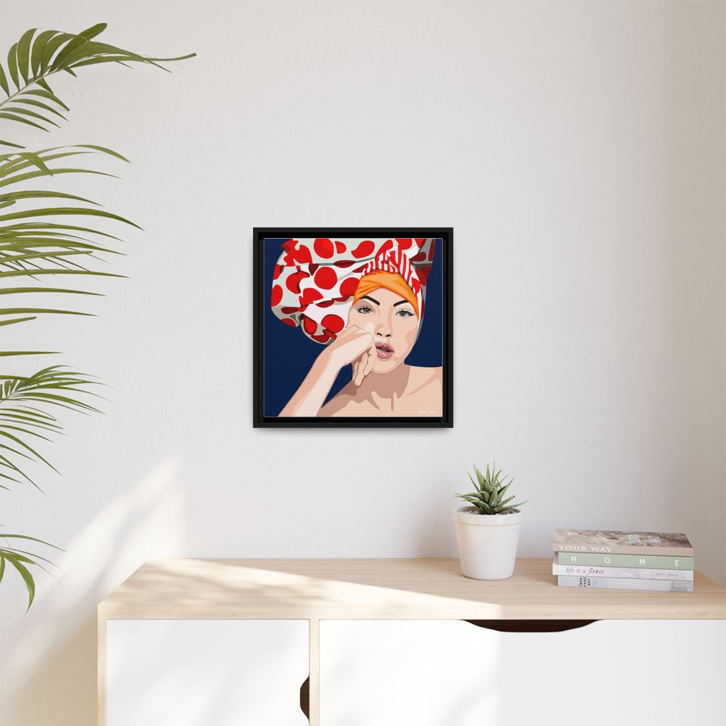 Vivid 20 by Orit Fuchs Pop Art Matte Canvas Framed Wall Art Print