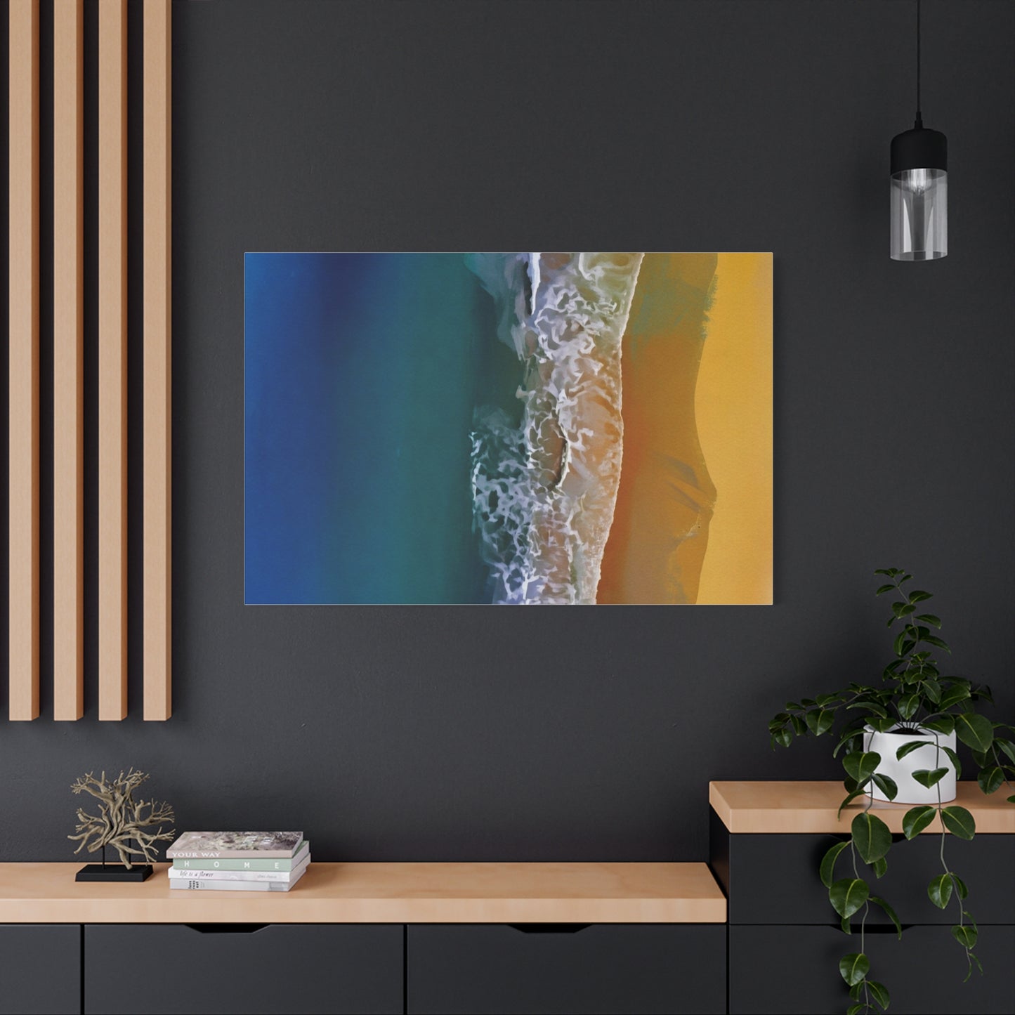 Coastal Waves Matte Canvas Print — Ocean Beach Wall Art