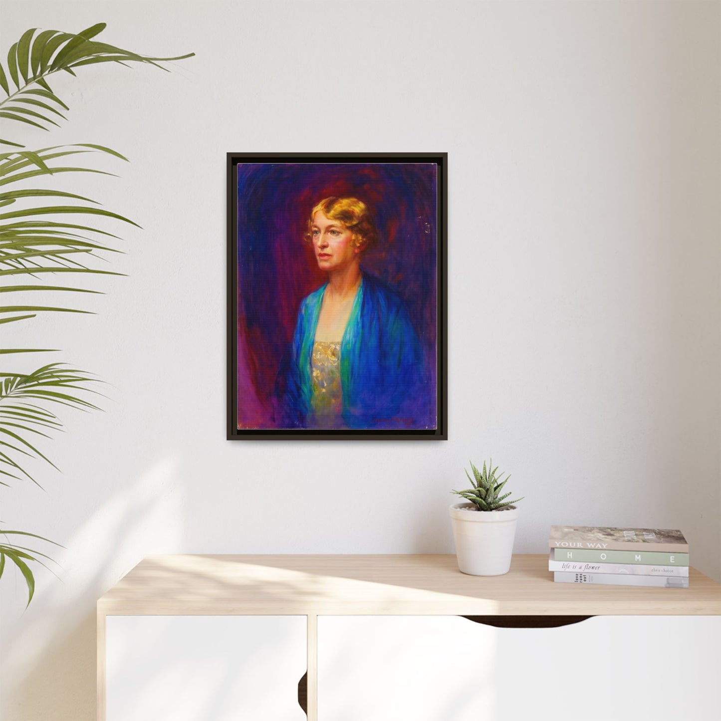 Matte Canvas Portrait , Framed (Multi-color)