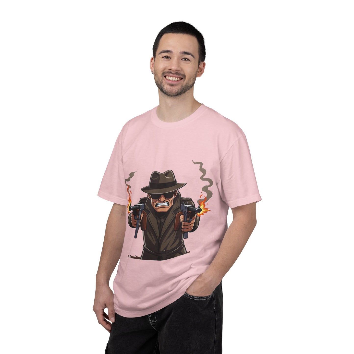 Vintage Gangster Shooter T-Shirt – Retro Mobster Graphic Tee