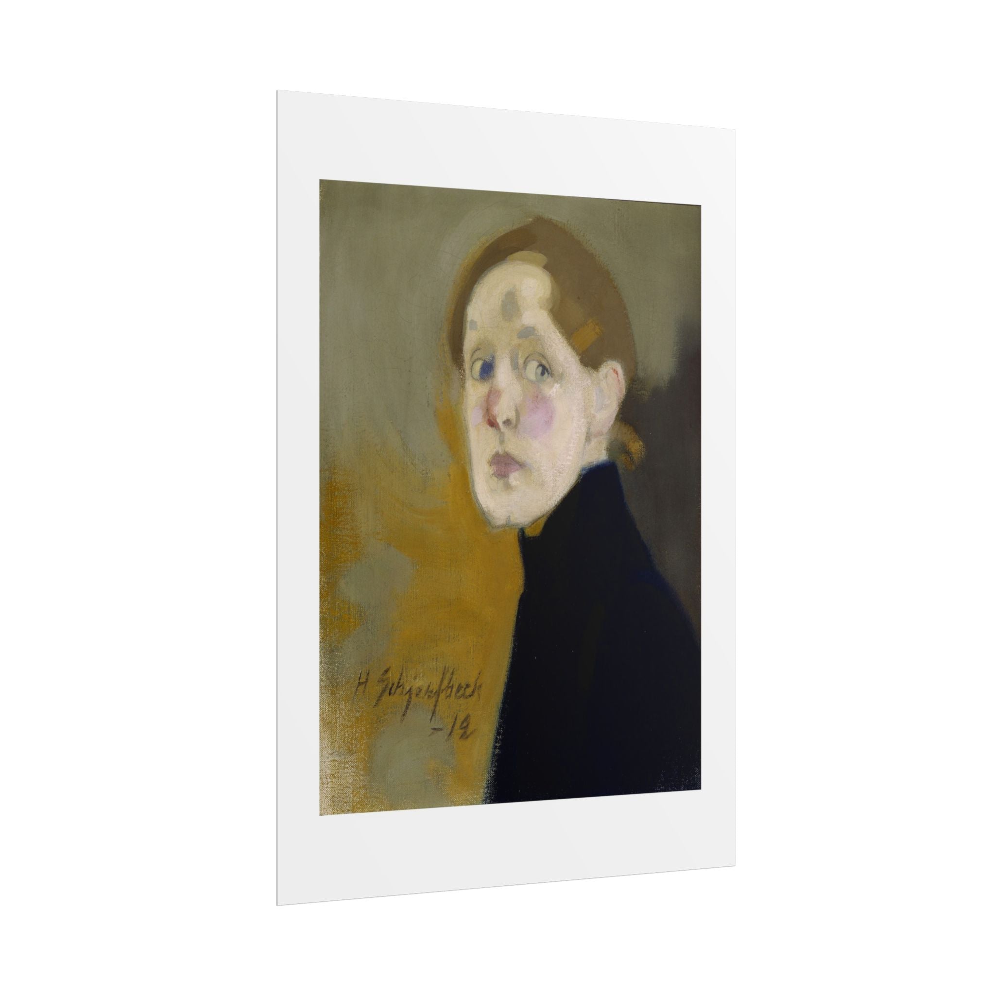 Selbstbildnis by Helena Schjerfbeck Wall Art Print