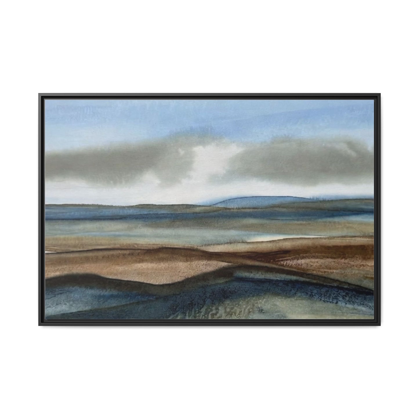 Matte Canvas Landscape, Framed (Multi-color)