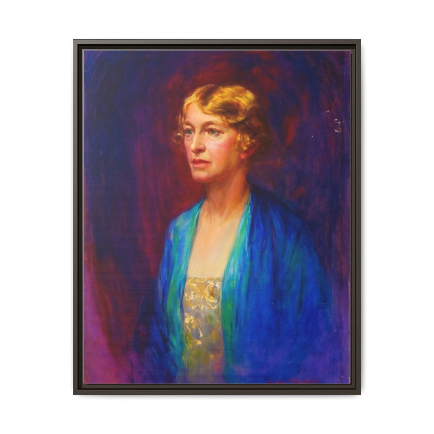 Matte Canvas Portrait , Framed (Multi-color)