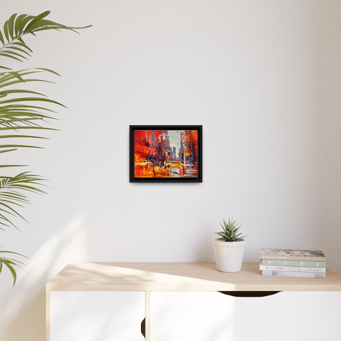 New York 7th AV attributed to Voke Framed Matte Canvas – Art Print