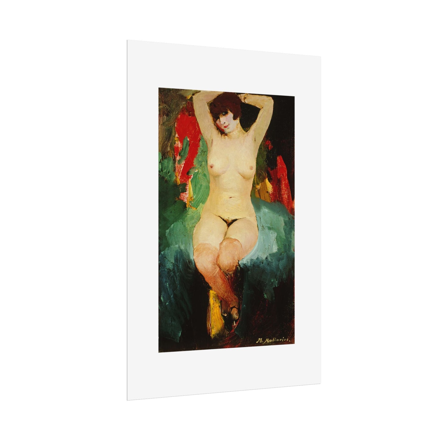 Nude female by Filipp Malyavin Wall Art Poster