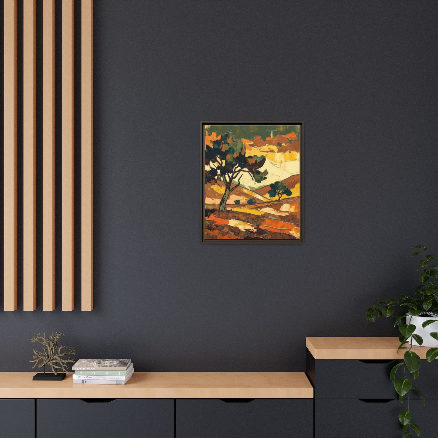 Framed Matte Canvas Landscape Art Print