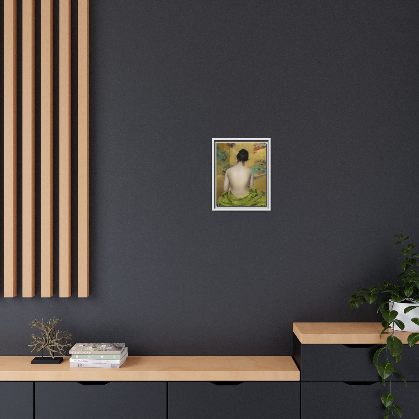 Study of Flesh Color and Gold by William Merritt Chase Framed Matte Canvas Art