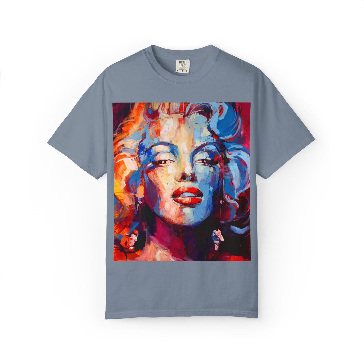 Artistic Pop Portrait T-Shirt — Colorful Marilyn-Inspired Graphic Tee