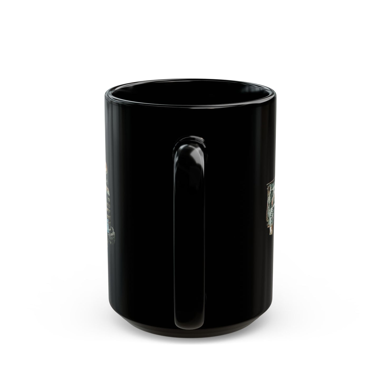 Vintage Rusty Truck Black Coffee Mug — Retro Classic Pickup Gift