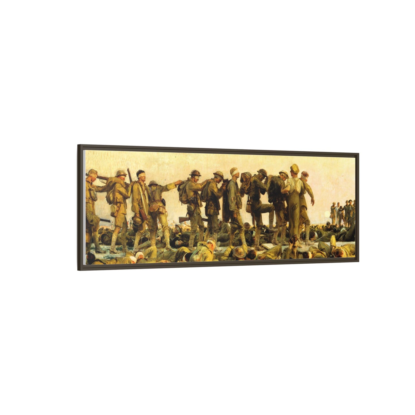 Gassed by John Singer Sargent (RA) Framed Matte Canvas Print