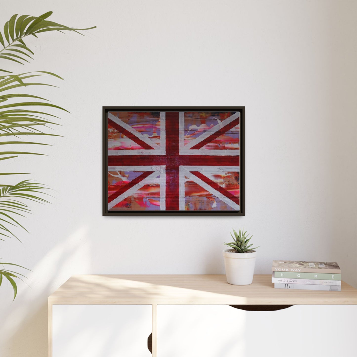 Union Jack is back! by Norman Barrett Framed Matte Canvas Print Wall Art