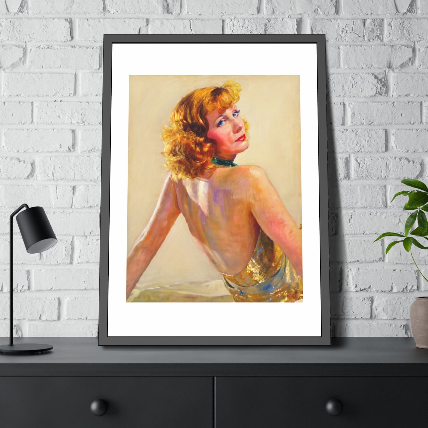 Greta Garbo Framed Paper Posters