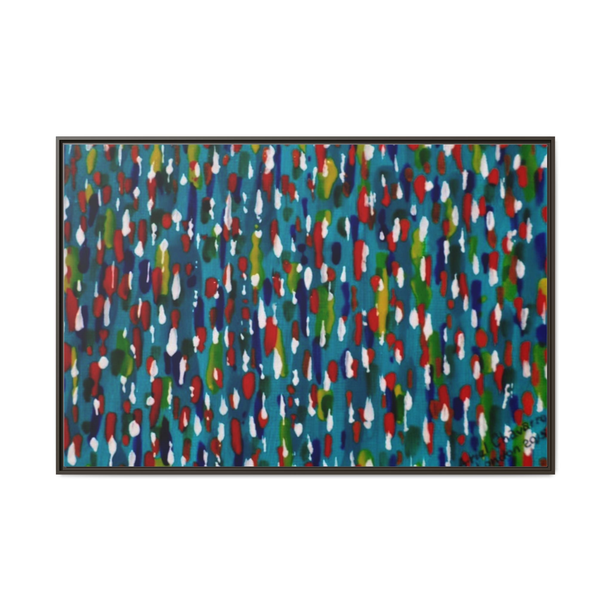Colours Of The Soul Reflecting On Water by Ariel Chavarro Avila Matte Canvas Framed Art