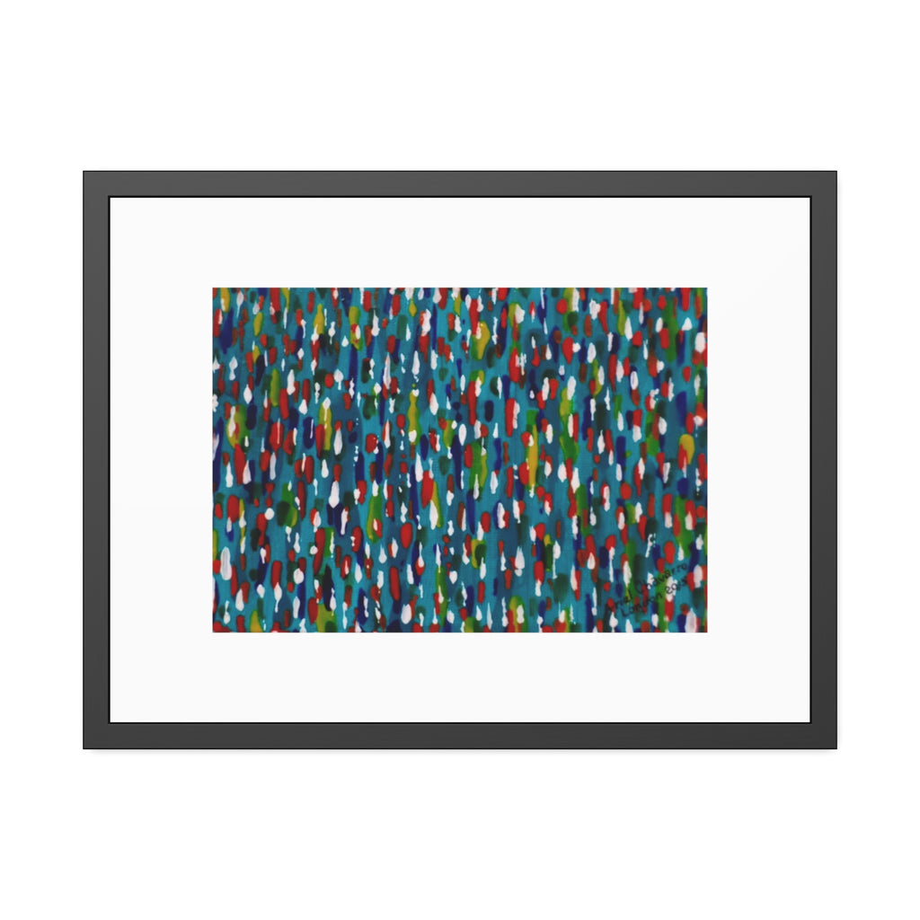 Colours Of The Soul Reflecting On Water by Ariel Chavarro Avila Framed Wall Art Print