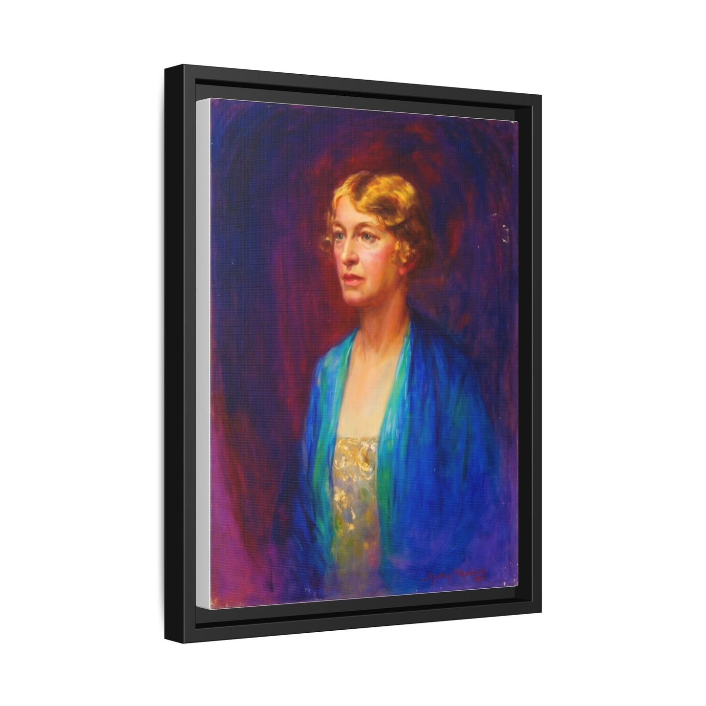 Matte Canvas Portrait , Framed (Multi-color)