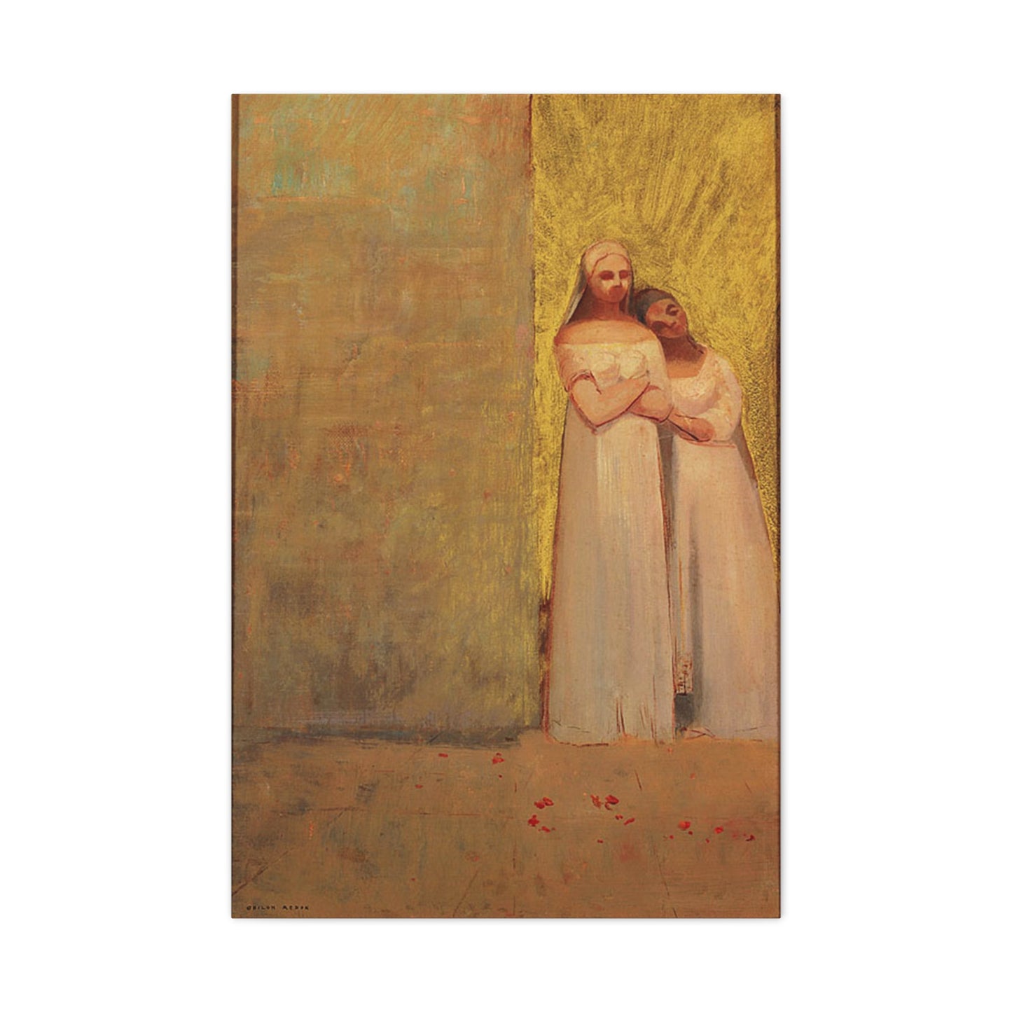 The Two Graces by Odilon Redon Matte Canvas Wall Art Print