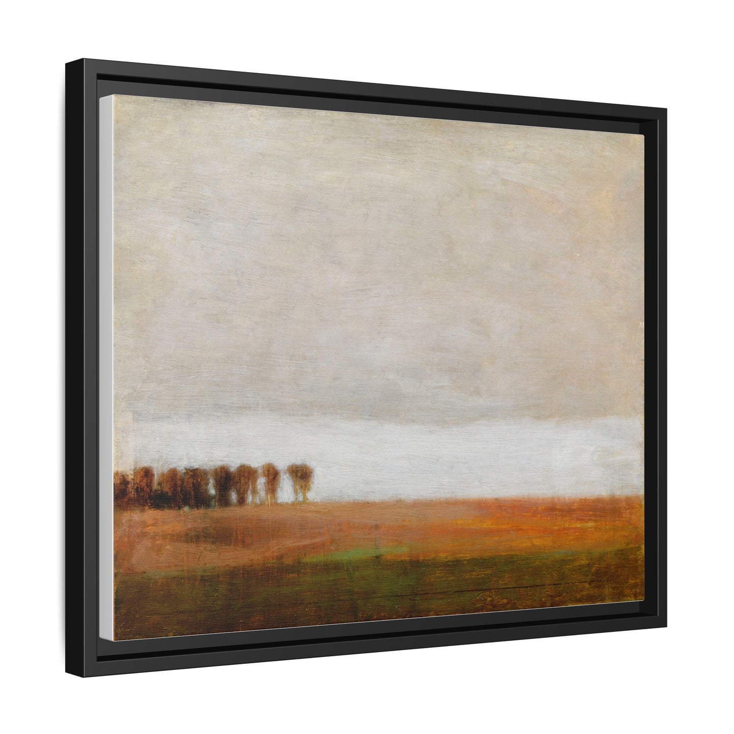 View of Jaegersborg Allé, North of Copenhagen by Vilhelm Hammershøi Framed Matte Canvas Wall Art Print