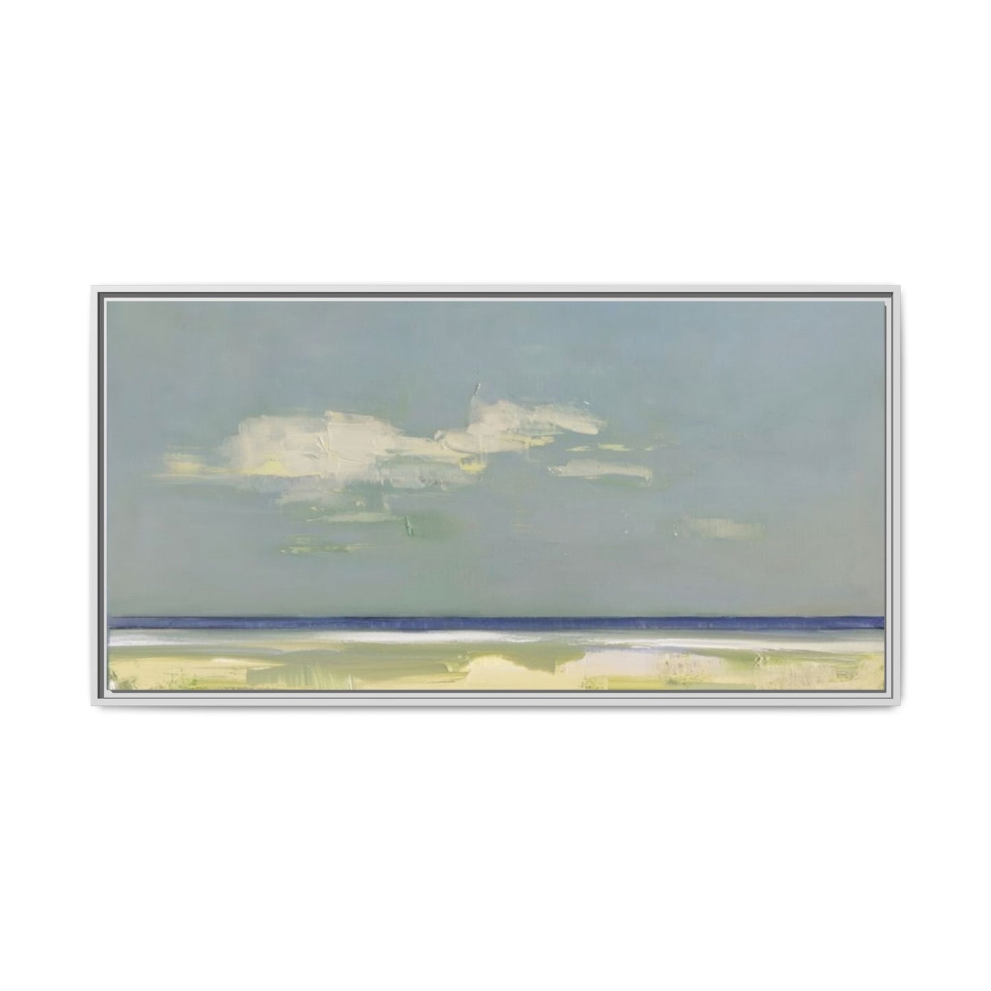 Coastal Calm Matte Canvas Framed Wall Art