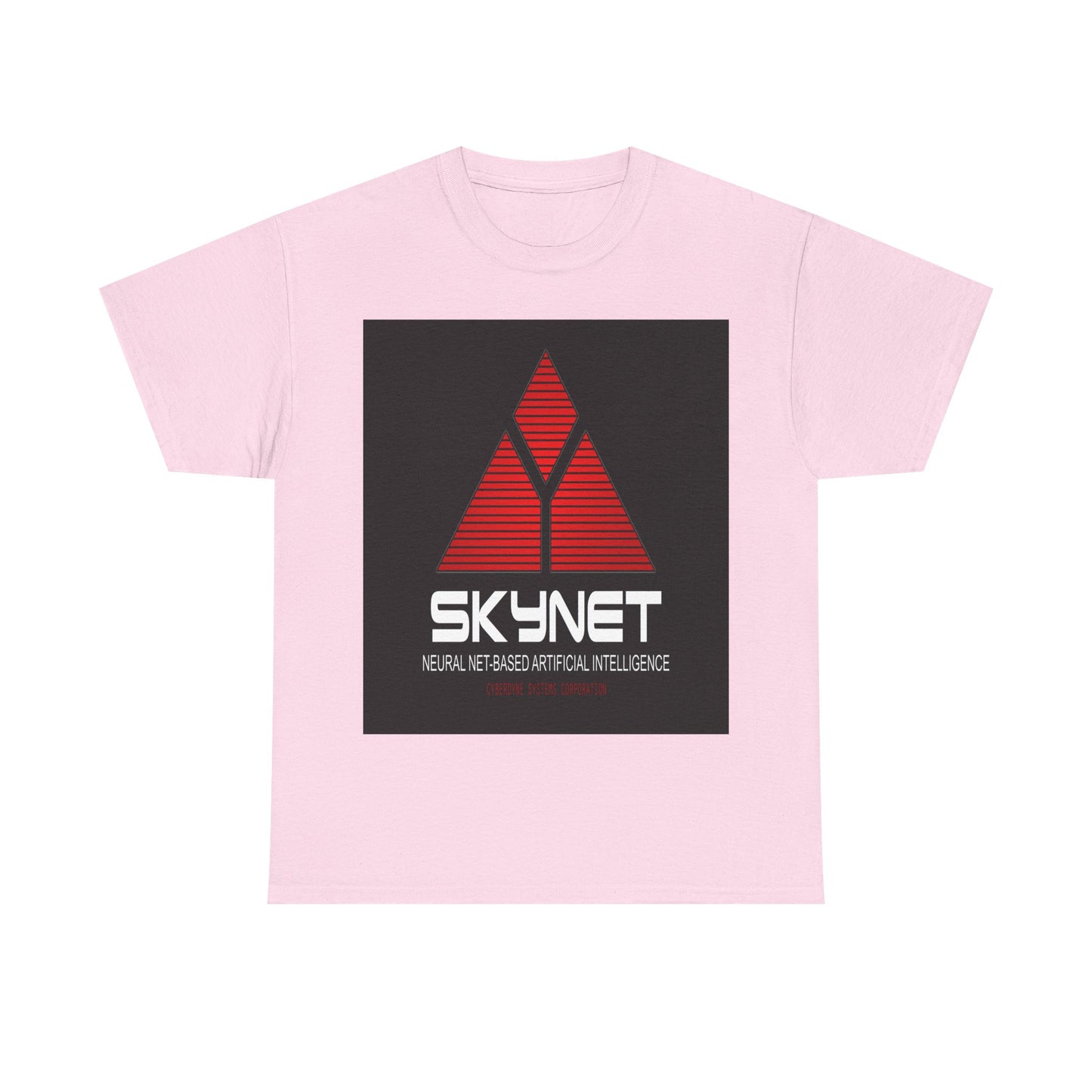 Skynet Logo Tee — Retro Red AI Graphic T-Shirt