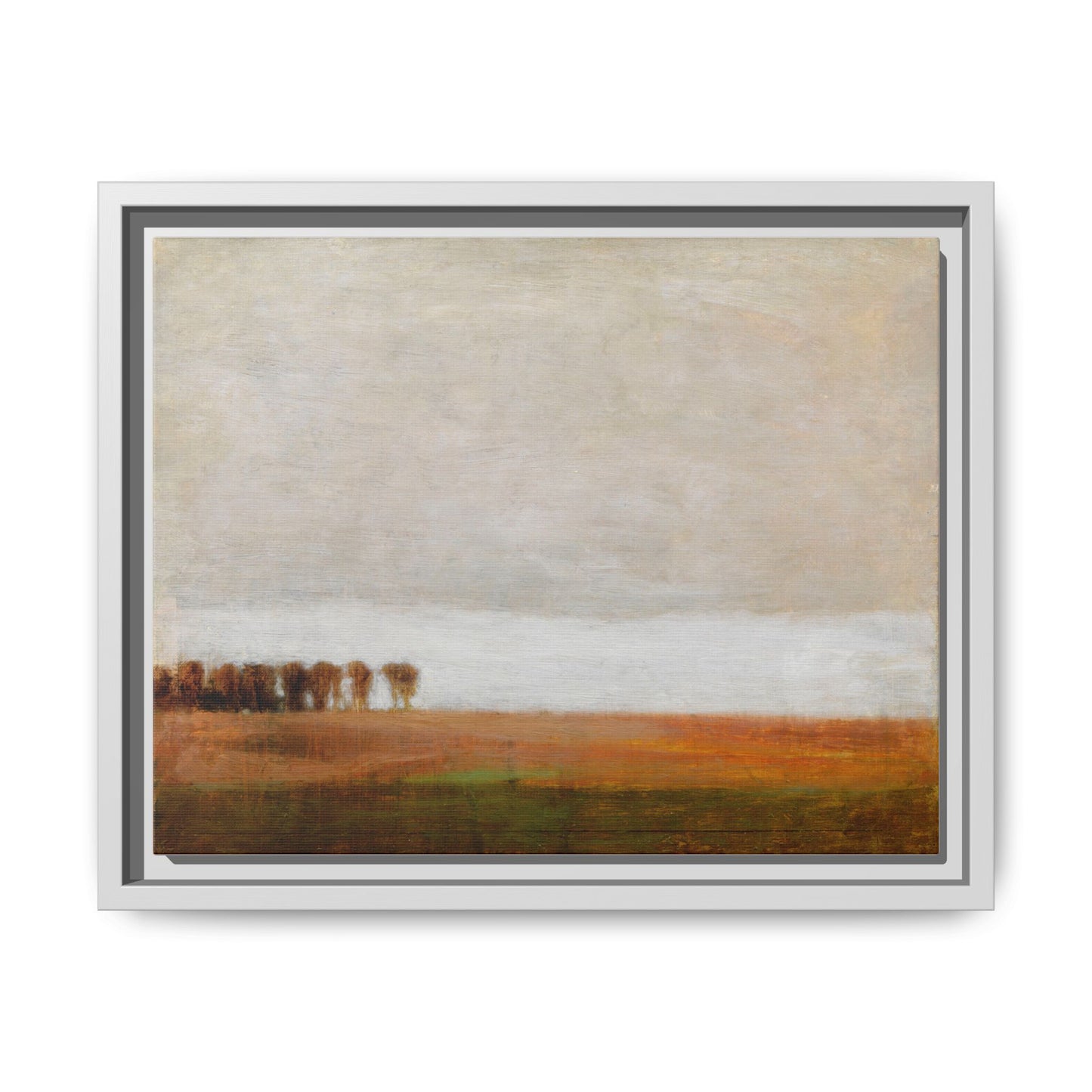 View of Jaegersborg Allé, North of Copenhagen by Vilhelm Hammershøi Framed Matte Canvas Wall Art Print