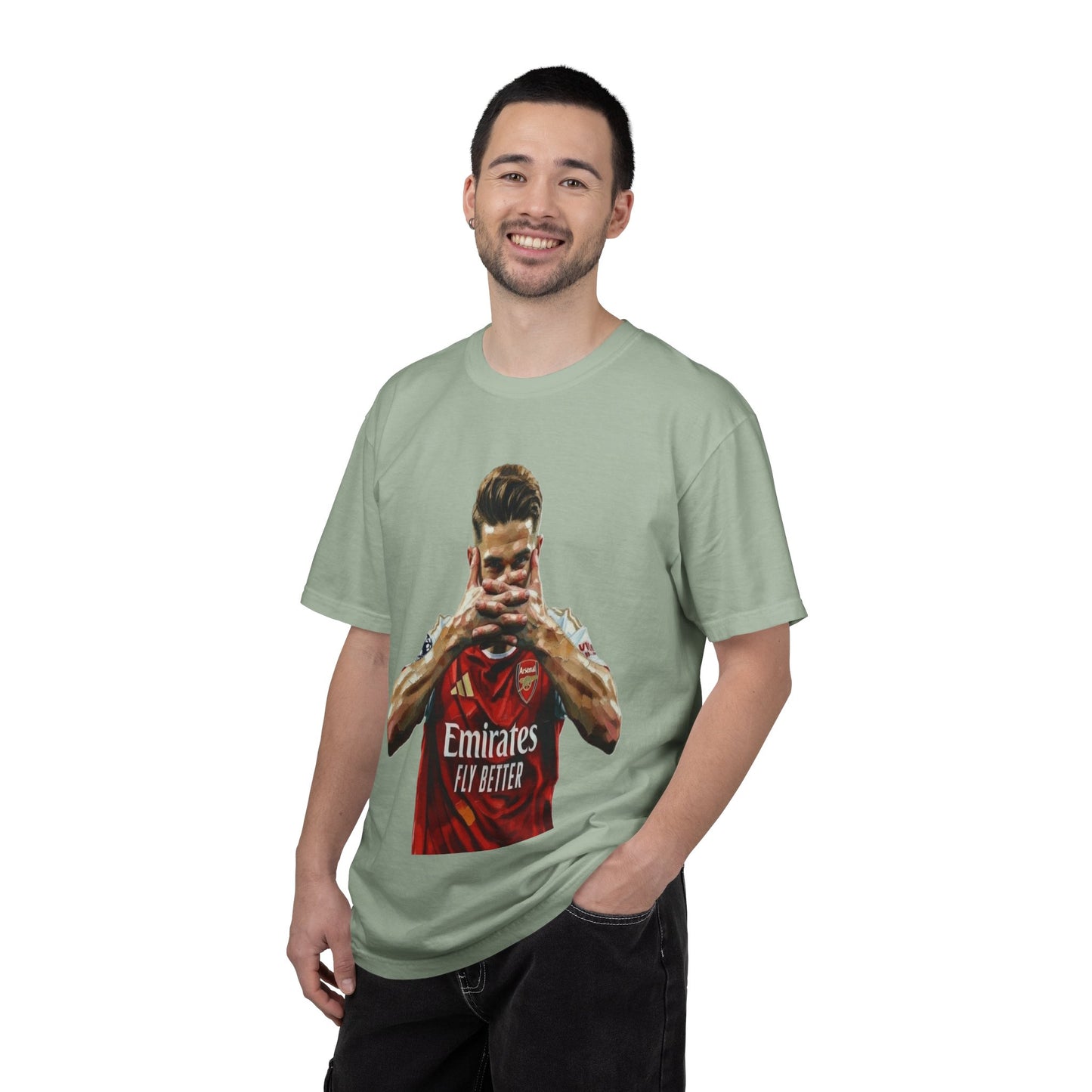 Soccer Celebration T-Shirt — Emirates 'Fly Better' Jersey Design