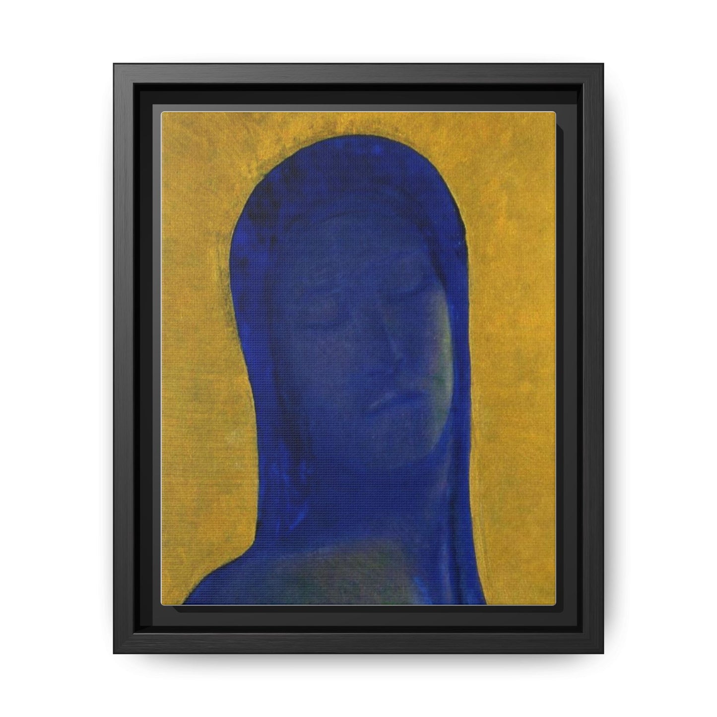 Closed Eyes by Odilon Redon Framed Matte Canvas Wall Art Print