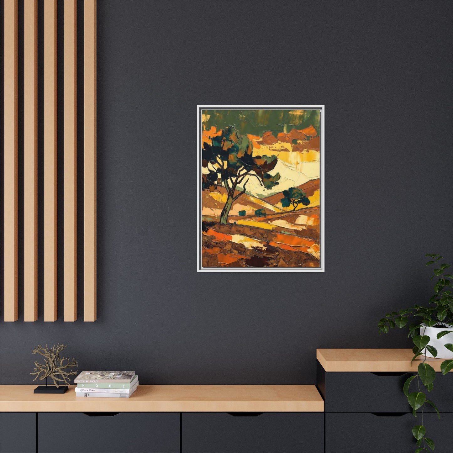Framed Matte Canvas Landscape Art Print