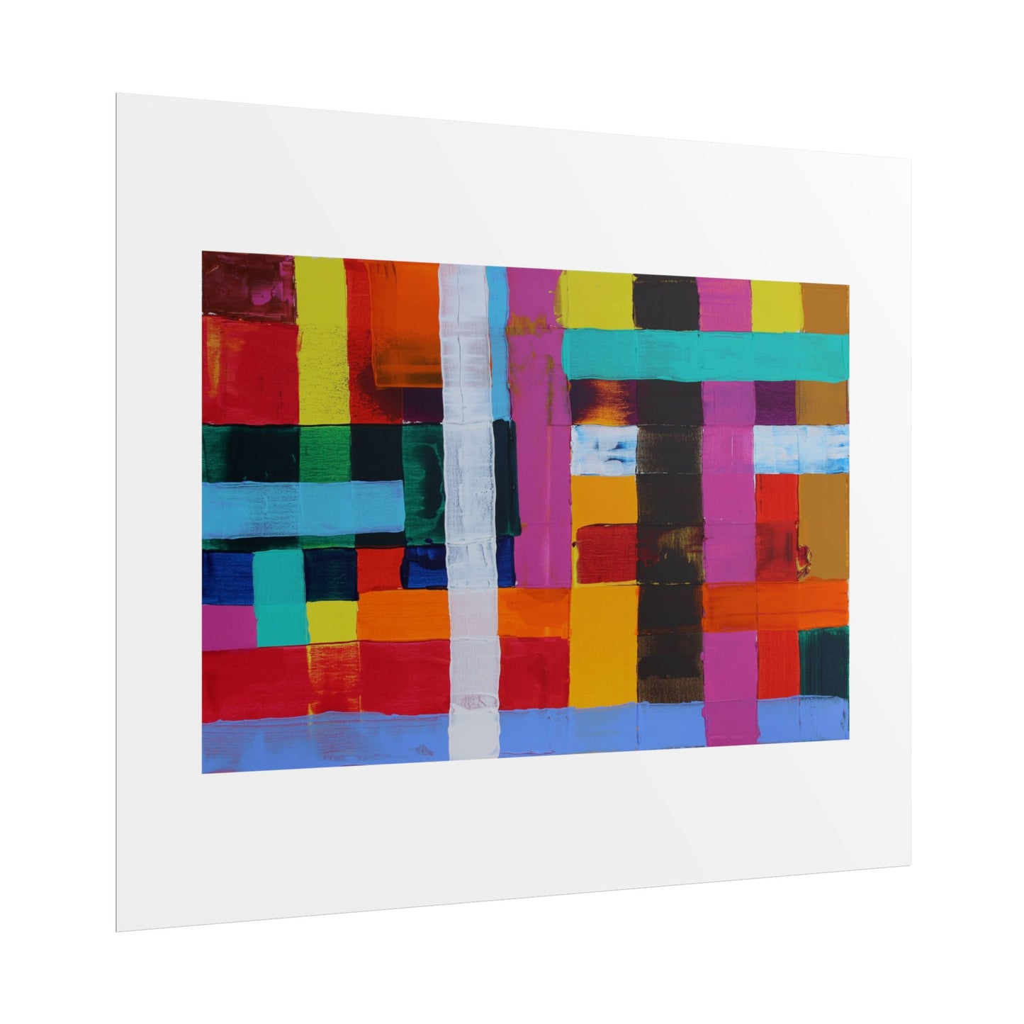 Farbfeld Malerei (Acryl) by Unknown Artist Wall Art Print