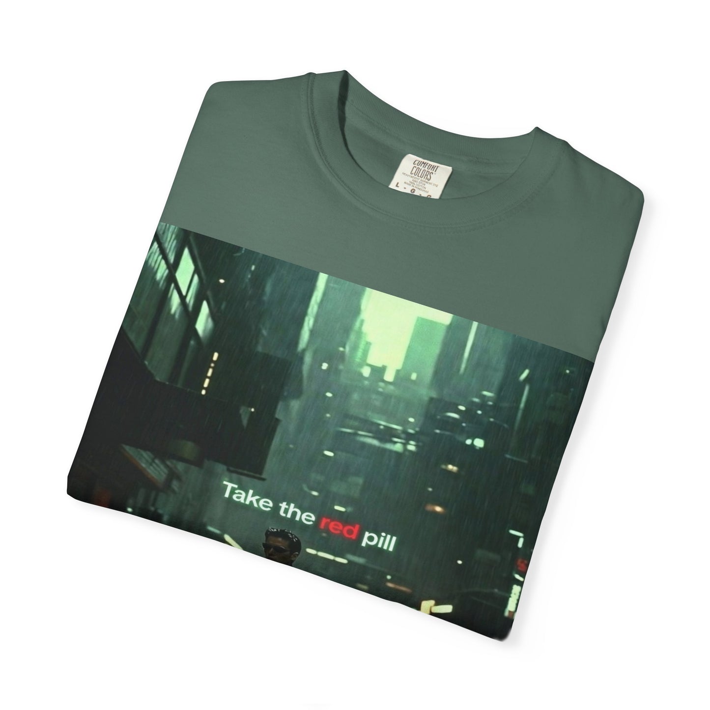 Take the Red Pill T-Shirt — Cyberpunk Noir Graphic Tee