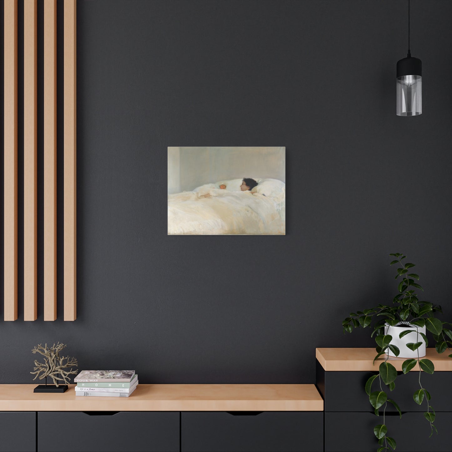 Mother by Joaquin Sorolla y Bastida Art Canvas Print — Serene Nursery Wall Decor