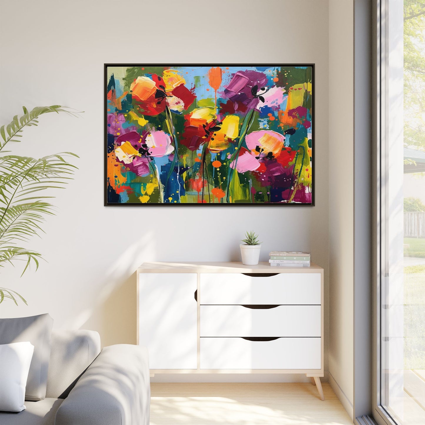 Matte Canvas, Framed (Multi-color)
